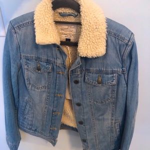 Jean Jacket with Sherpa lining